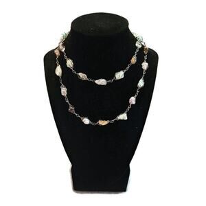 Women's Assorted Pastel Crystal Gem Stone Necklace